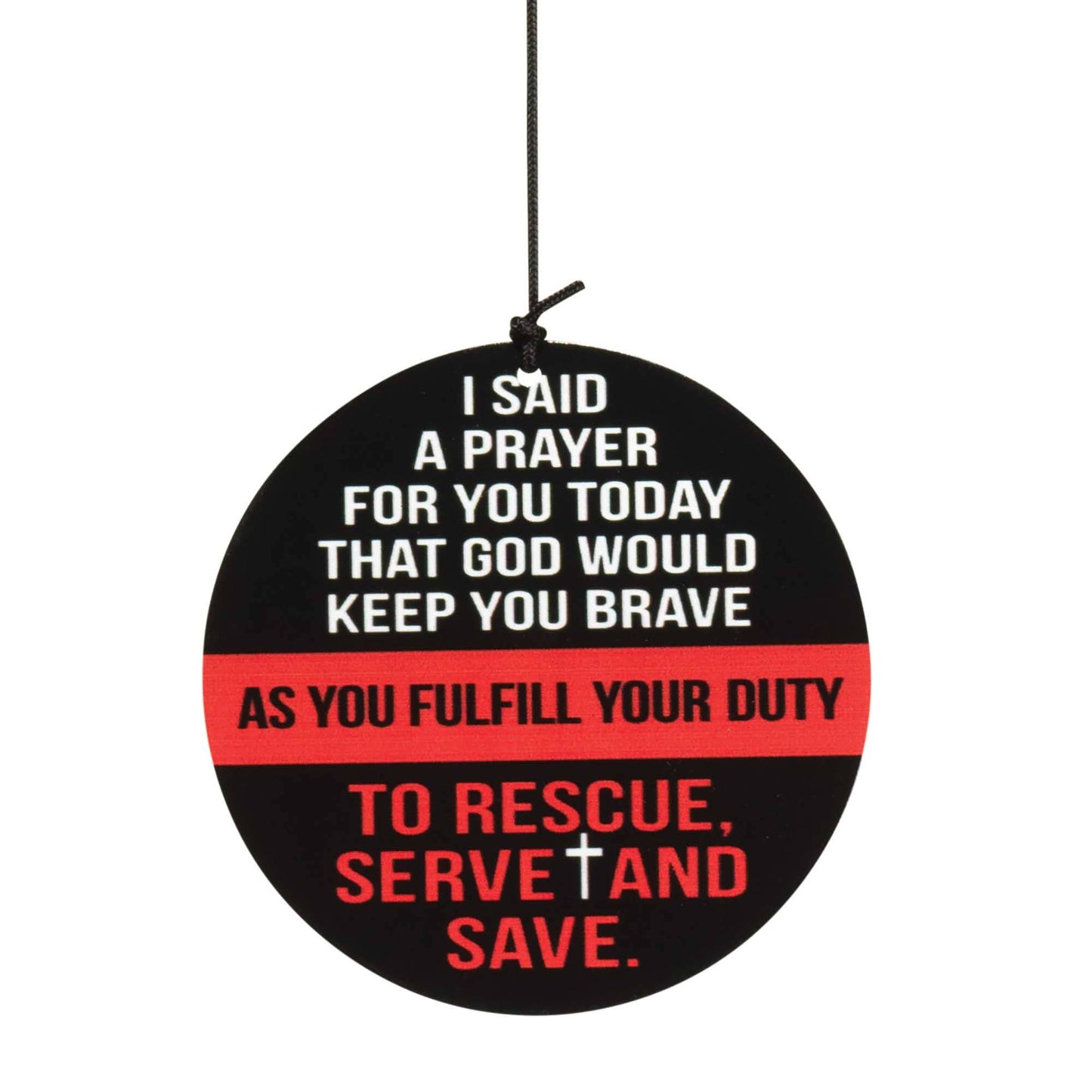 Windchime: Firefighter - I Said A Prayer Red, 35in