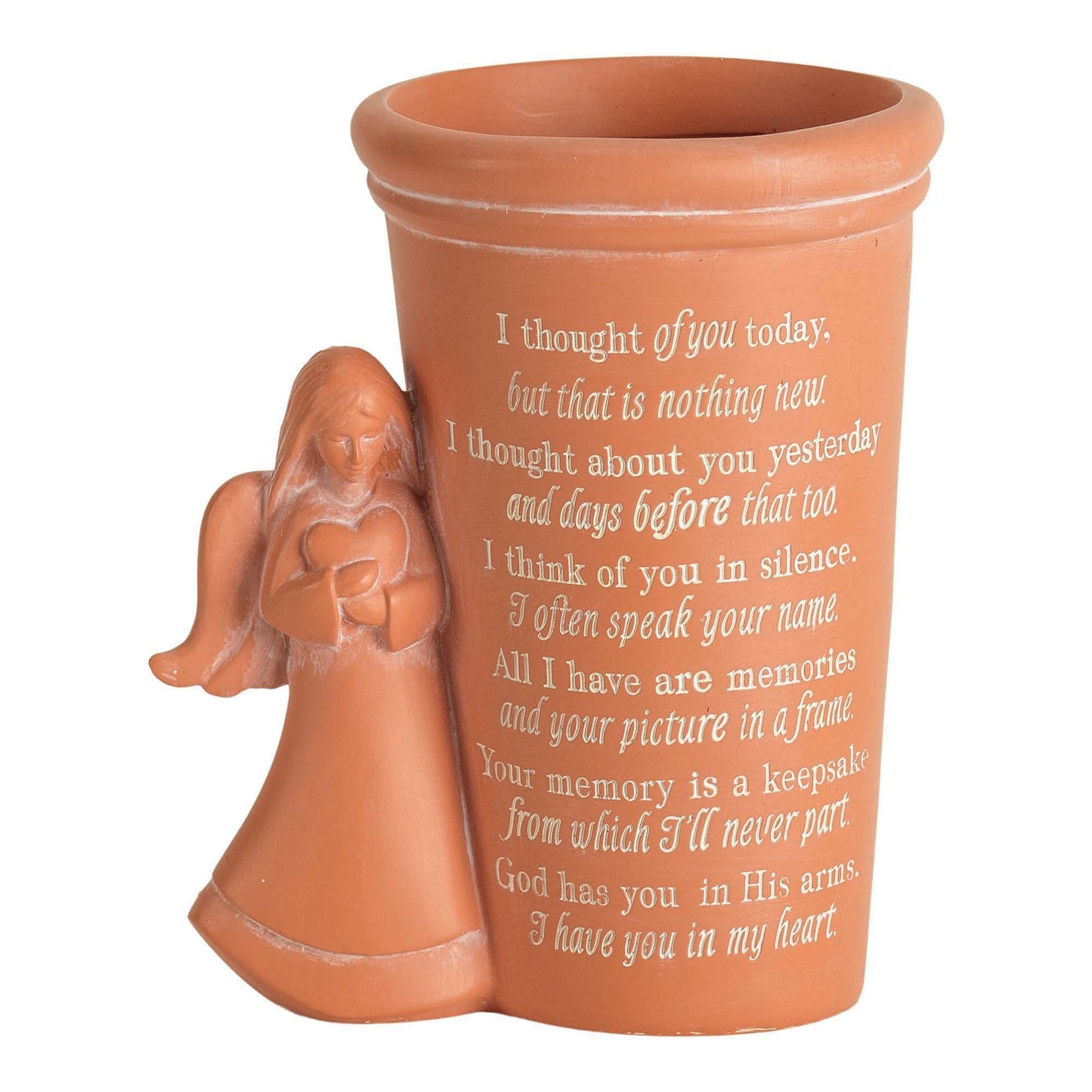 Angel 'I Thought of You Today' Bereavement Plant Pot