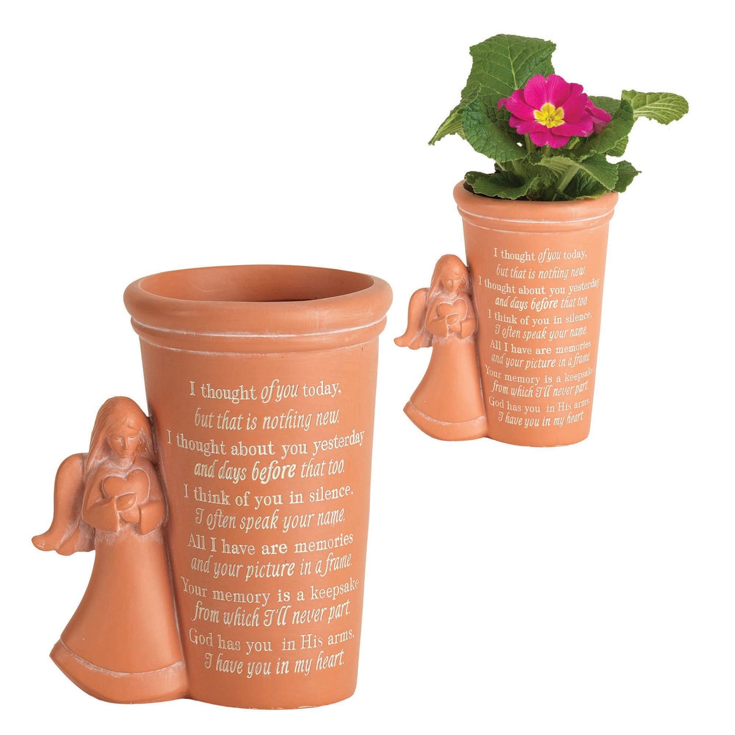Angel 'I Thought of You Today' Bereavement Plant Pot