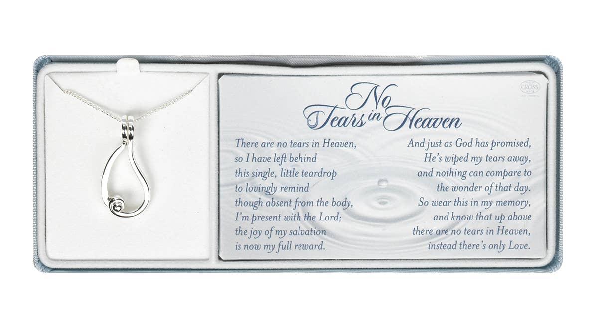 'No Tears In Heaven' Ring Holder Necklace w/24" Chain