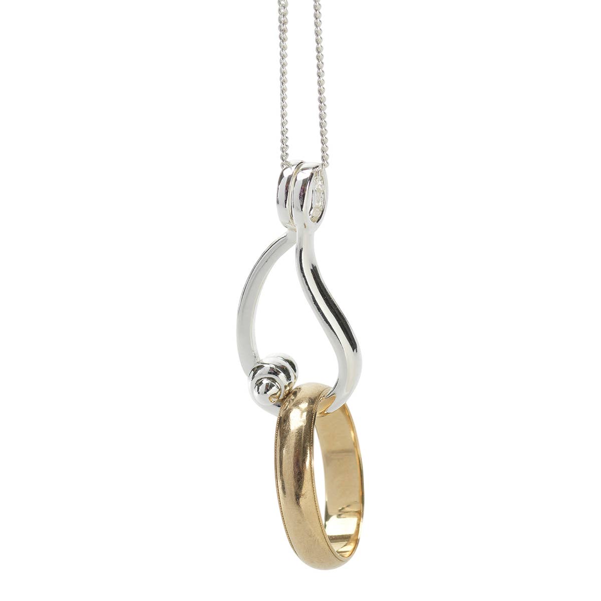 'No Tears In Heaven' Ring Holder Necklace w/24" Chain