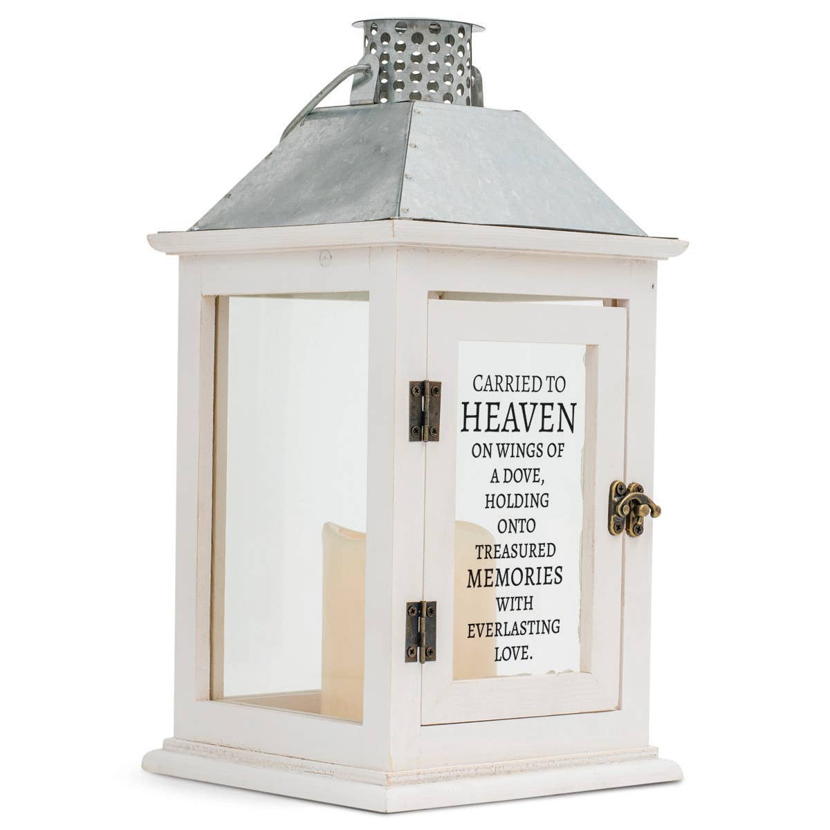 CARRIED TO HEAVEN ON WINGS OF DOVE LANTERN