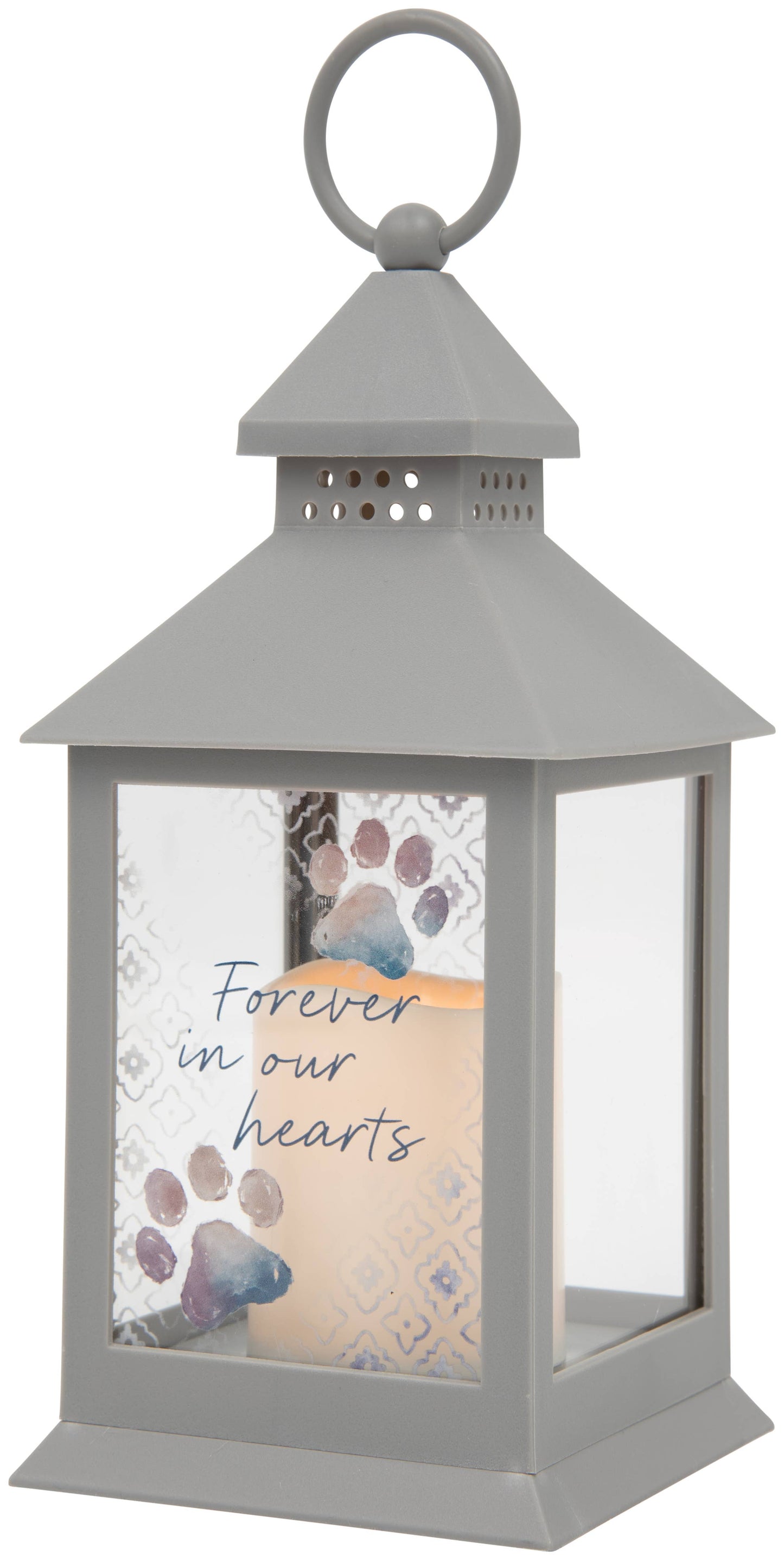 "In Our Hearts" Pet Memorial Lantern